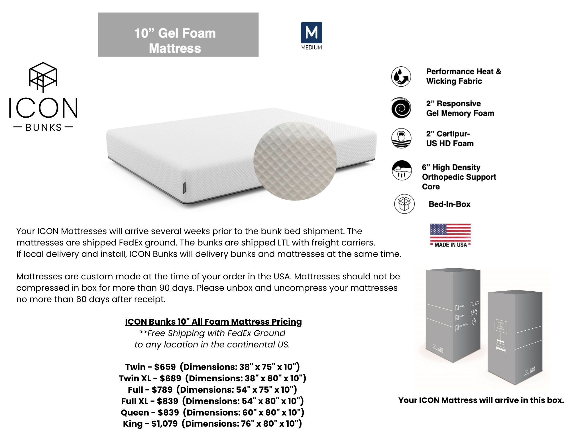 ICON Mattress