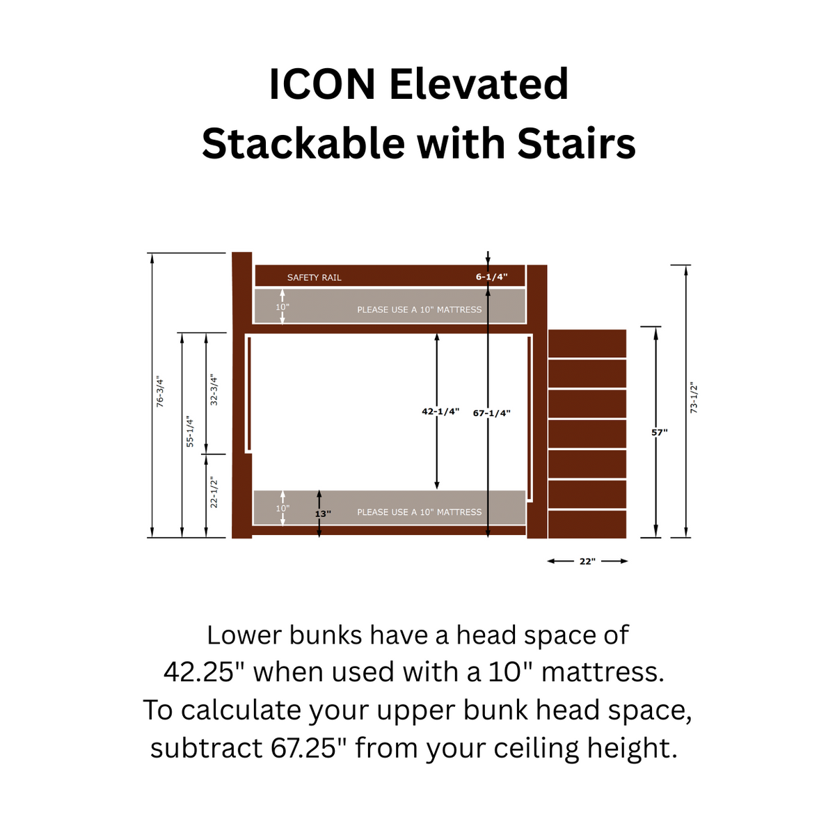 ICON Stackable Bunk Bed