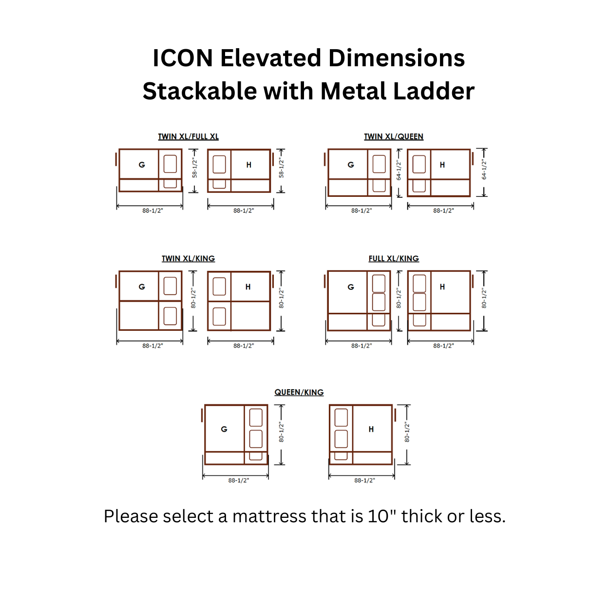 ICON Stackable Bunk Bed